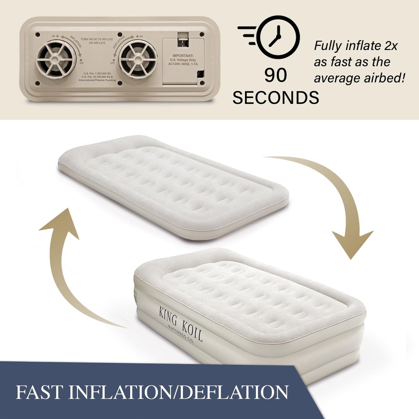 King Koil Air Mattress - Beige