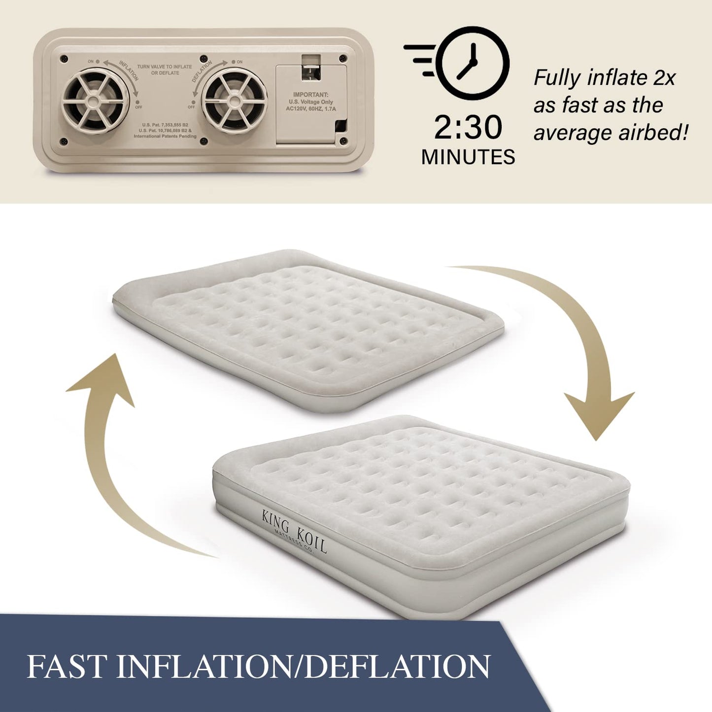 King Koil Air Mattress - Beige