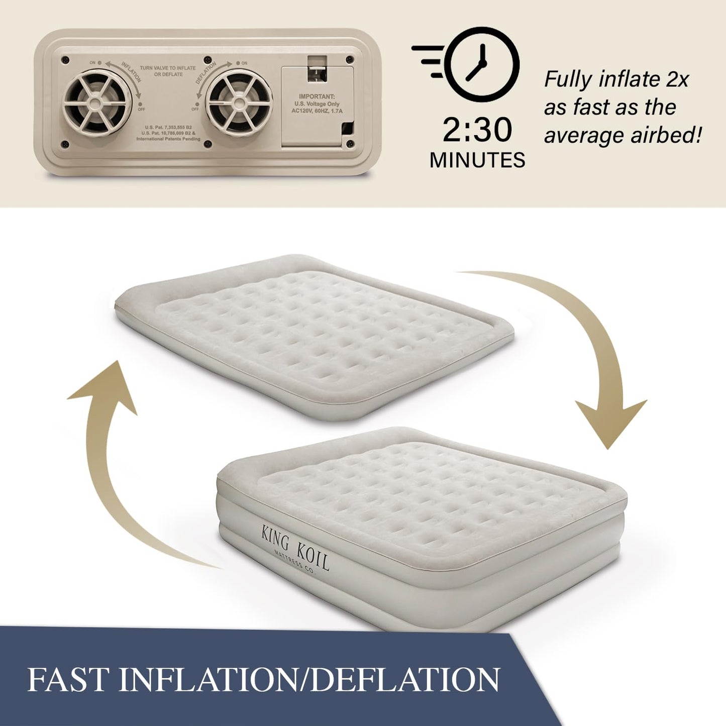 King Koil Air Mattress - Beige
