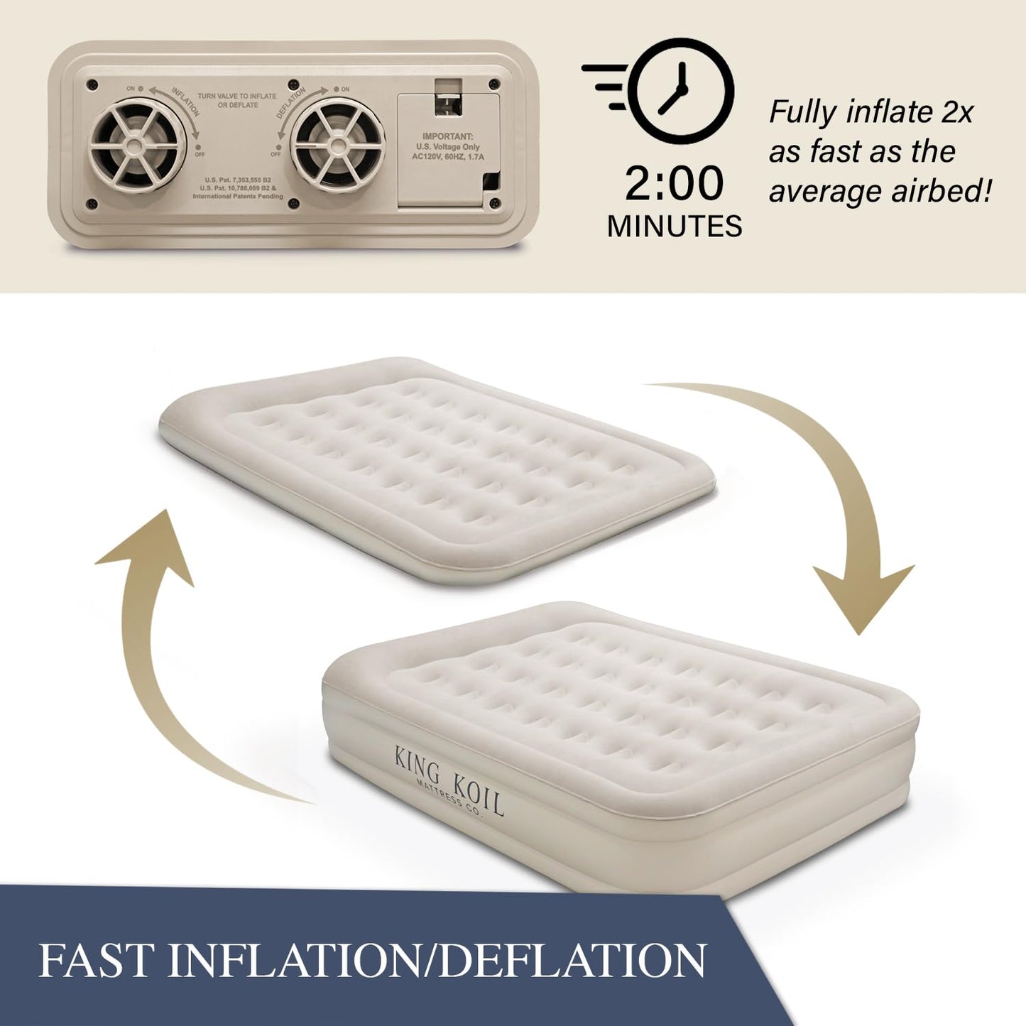 King Koil Air Mattress - Beige
