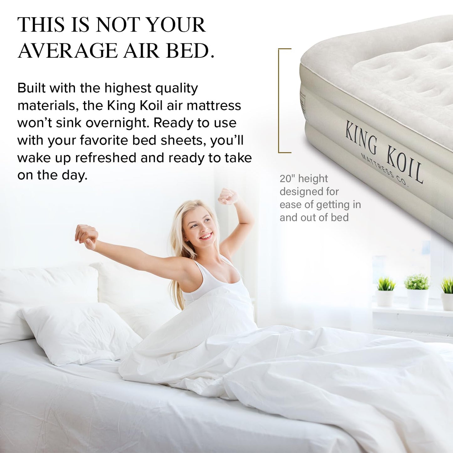 King Koil Air Mattress - Beige