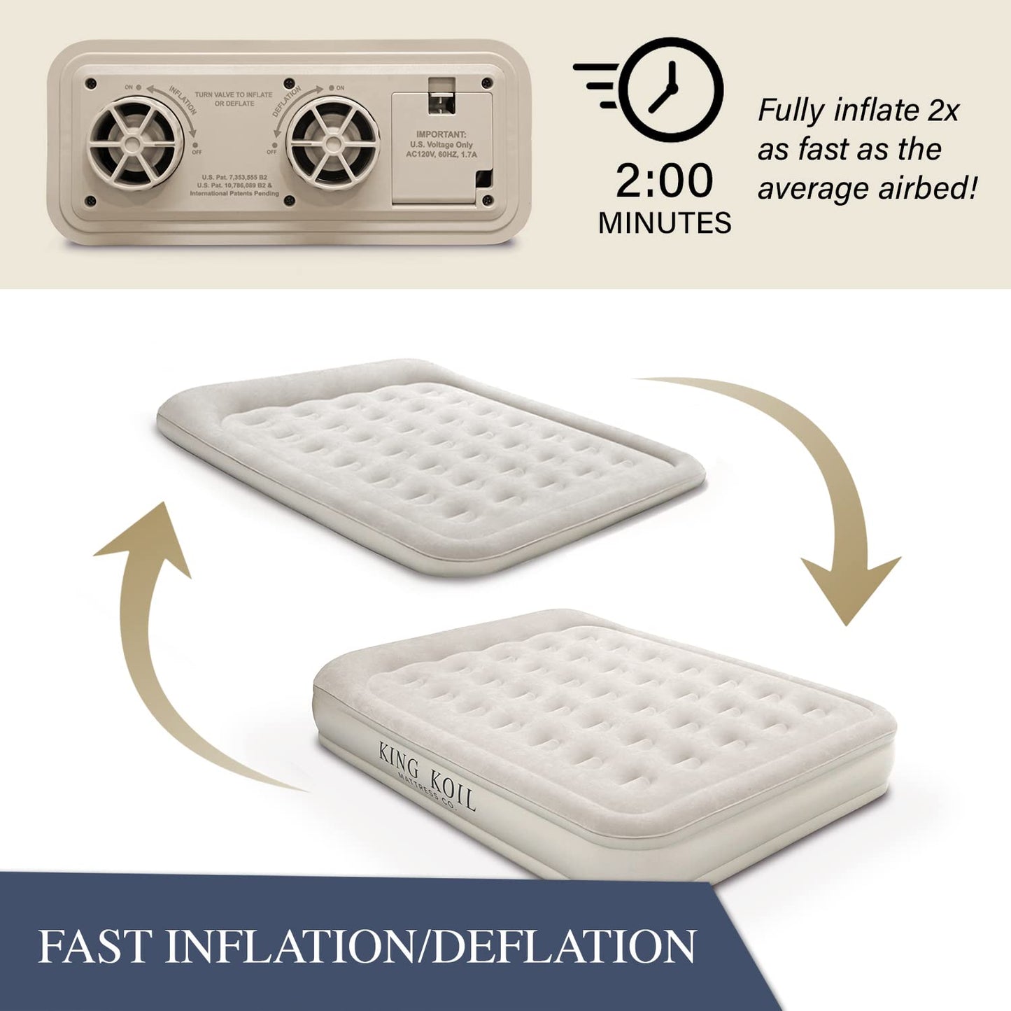 King Koil Air Mattress - Beige