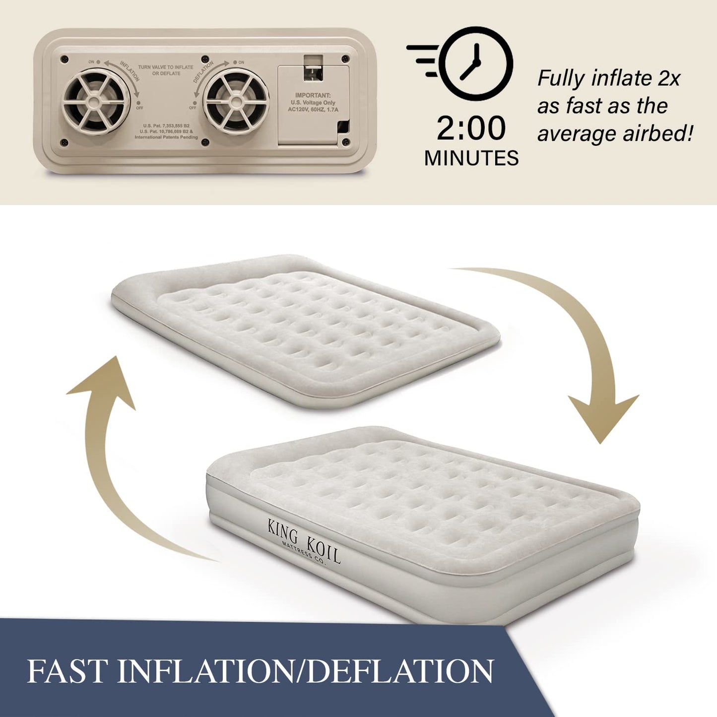 King Koil Air Mattress - Beige