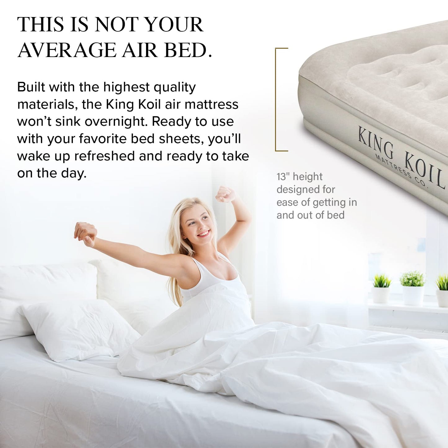 King Koil Air Mattress - Beige
