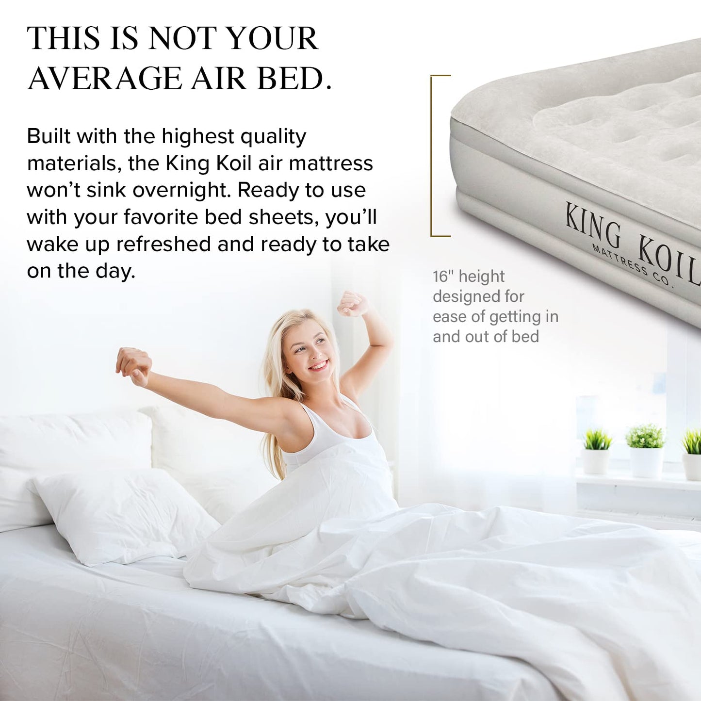 King Koil Air Mattress - Beige
