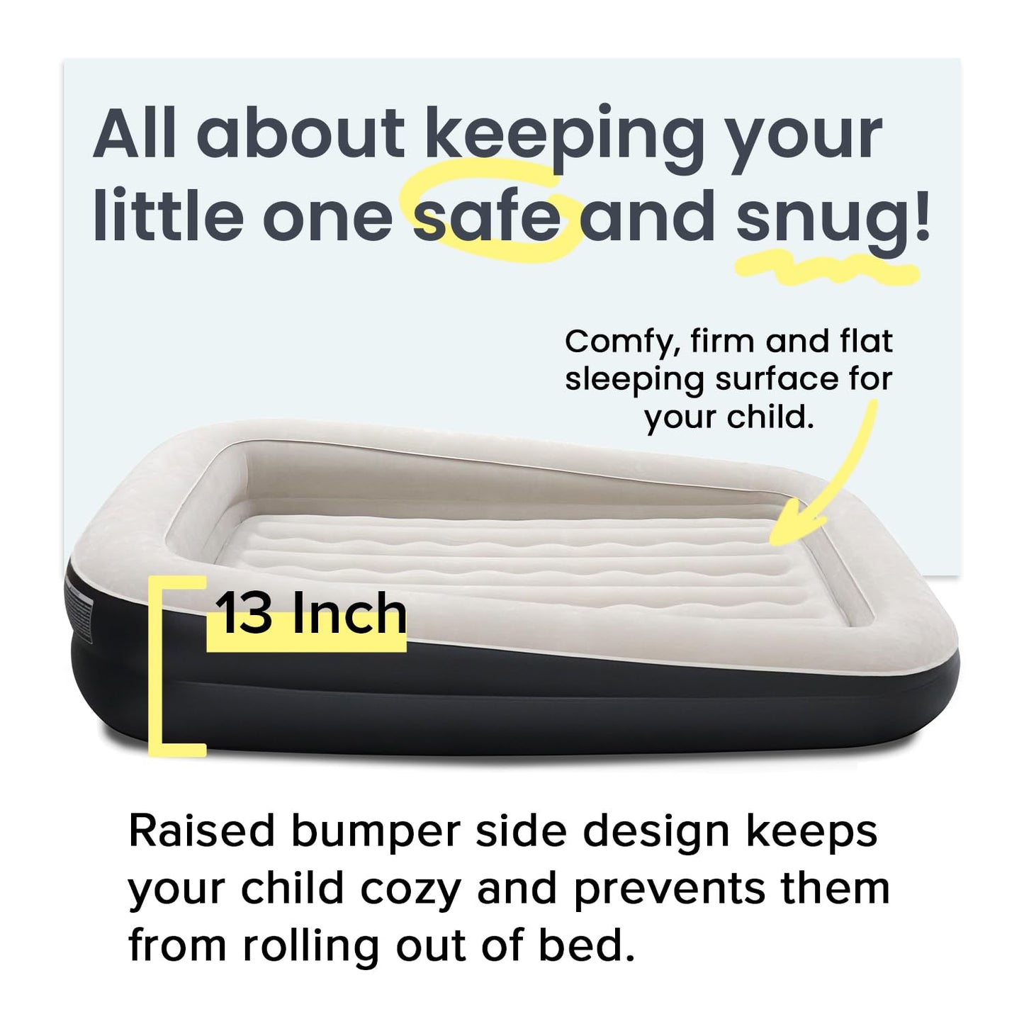 King Koil Luxury Air Mattress with High Speed Built-in Pump