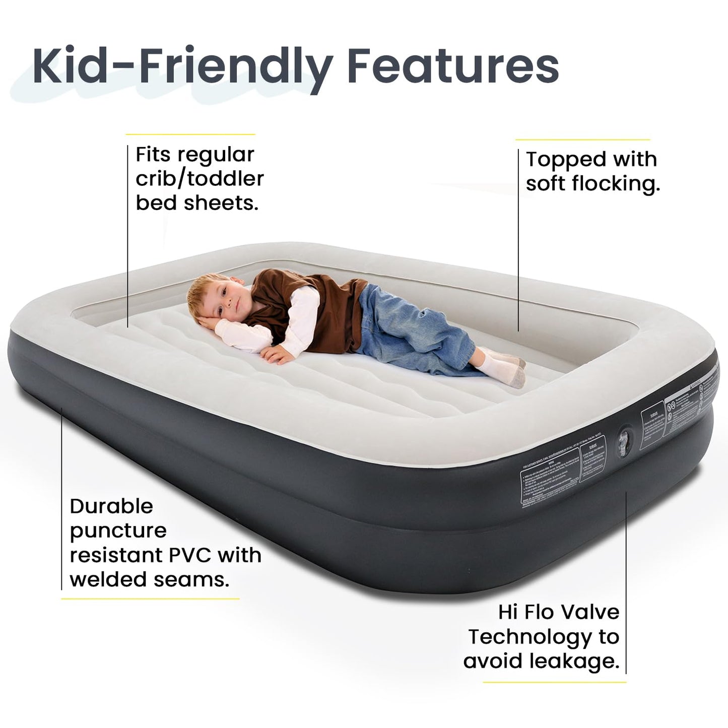 King Koil Luxury Air Mattress with High Speed Built-in Pump
