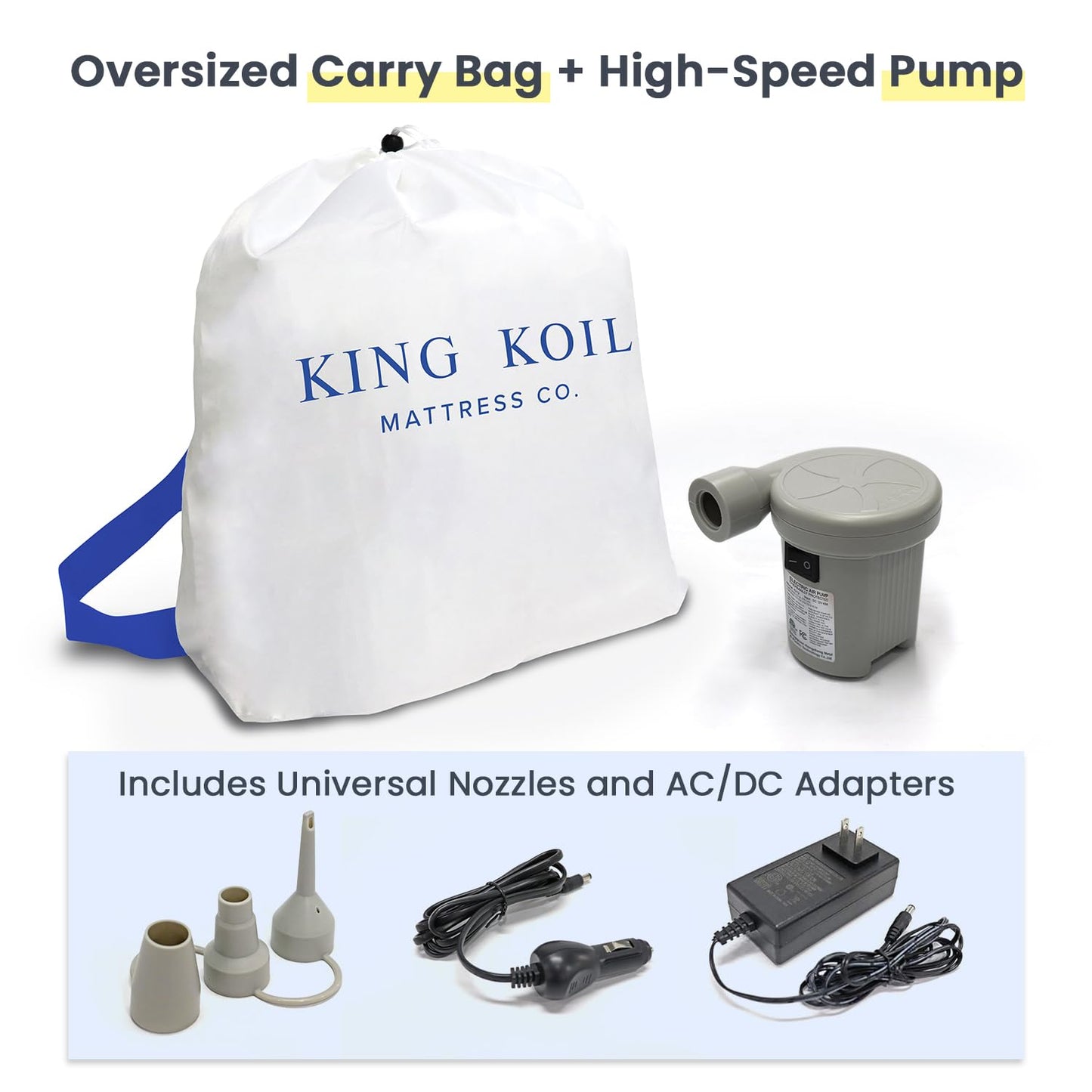 King Koil Luxury Air Mattress - Blue