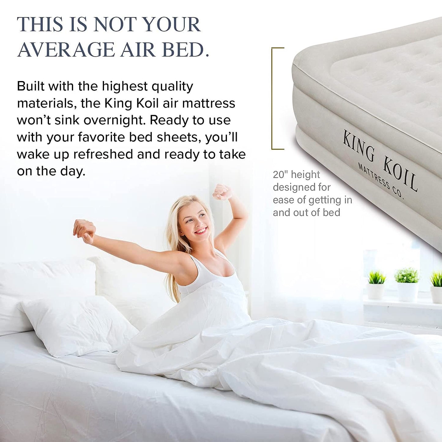 King Koil Air Mattress - Beige