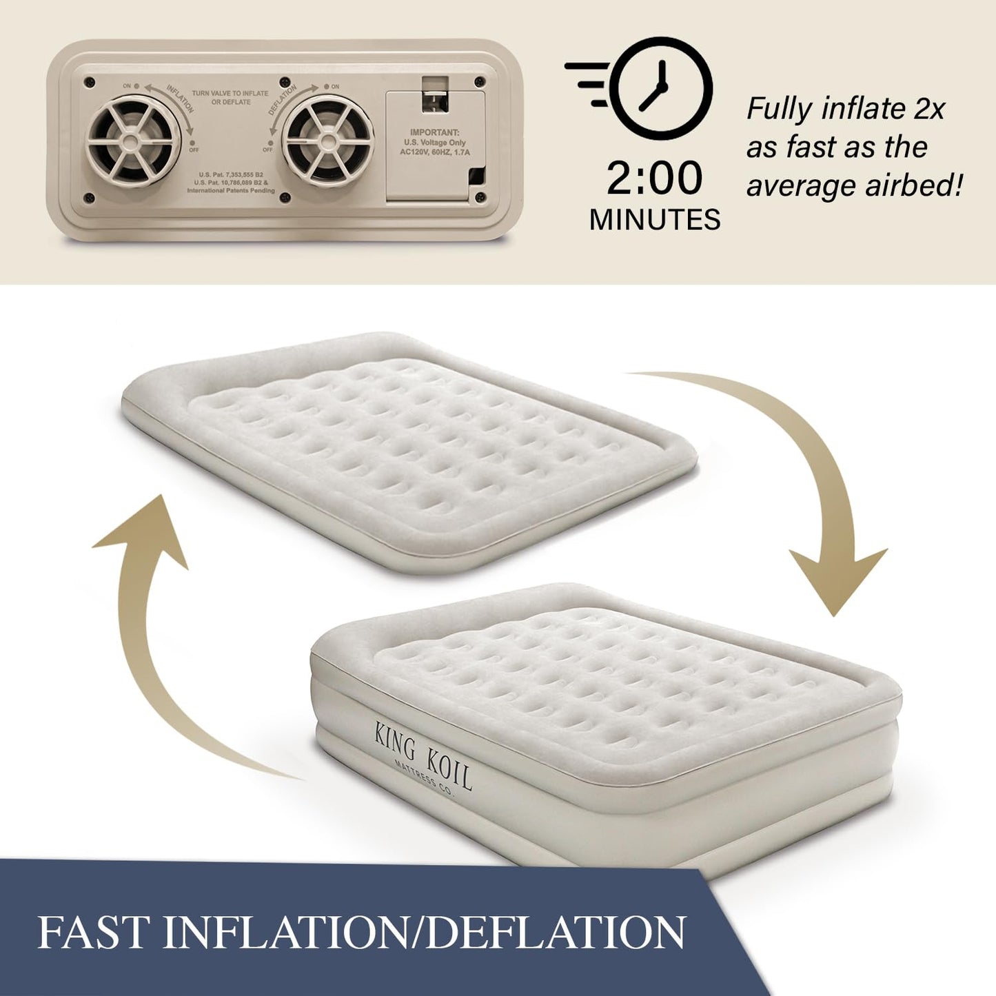 King Koil Air Mattress - Beige