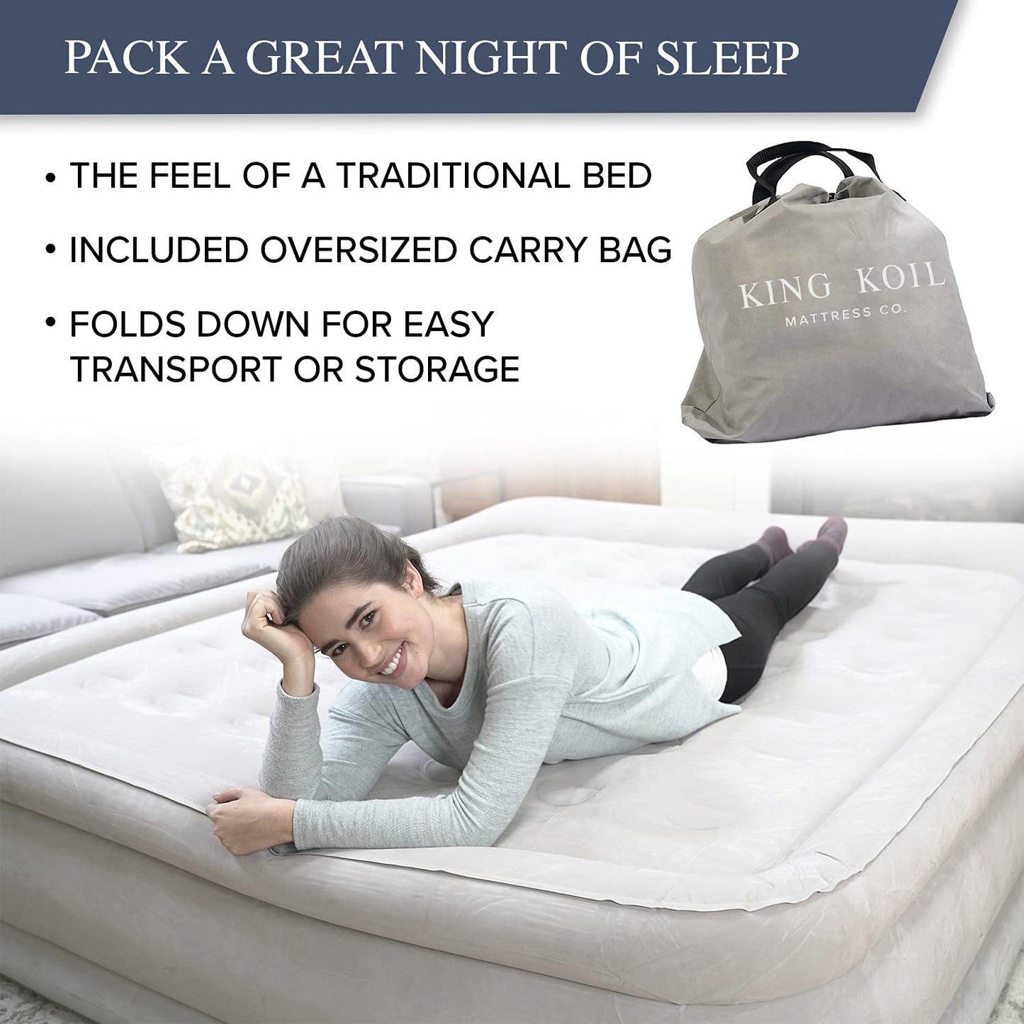 King Koil Air Mattress - Beige