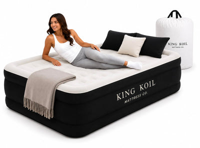 King Koil Luxury Air Mattress with High Speed Built-in Pump