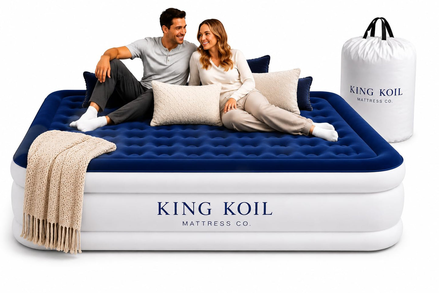 King Koil Luxury Air Mattress - Blue