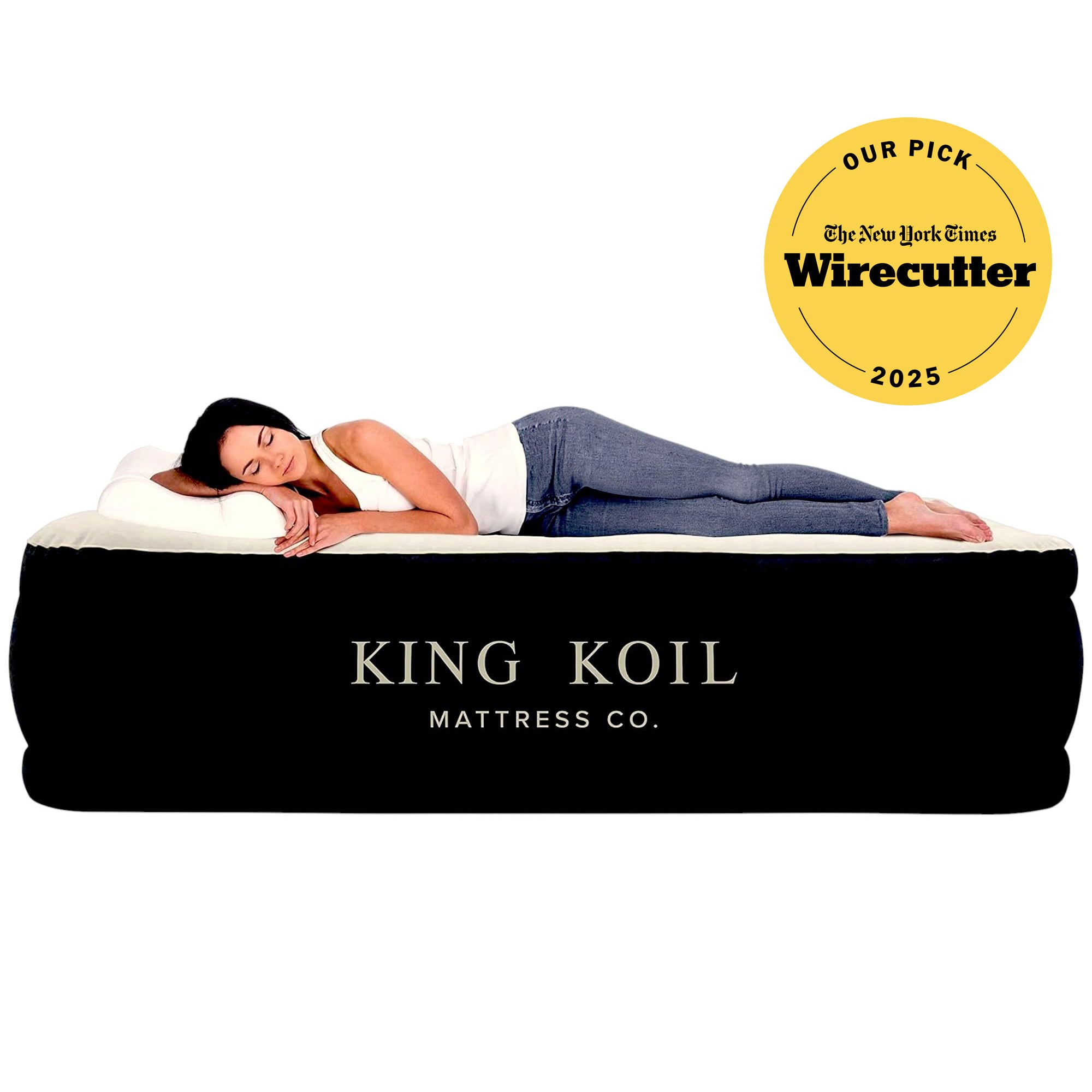 King Koil Luxury Air Mattress with High Speed Built-in Pump - Queen - 20"