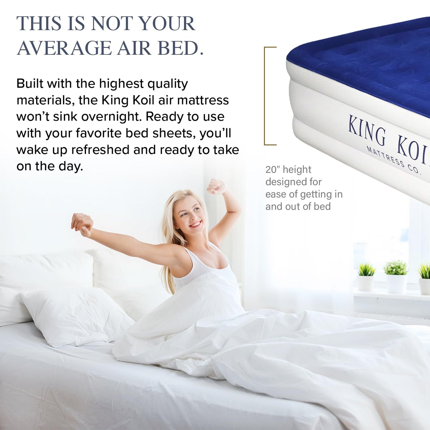 King Koil Luxury Air Mattress - Blue