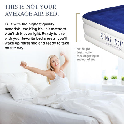 King Koil Luxury Air Mattress - Blue