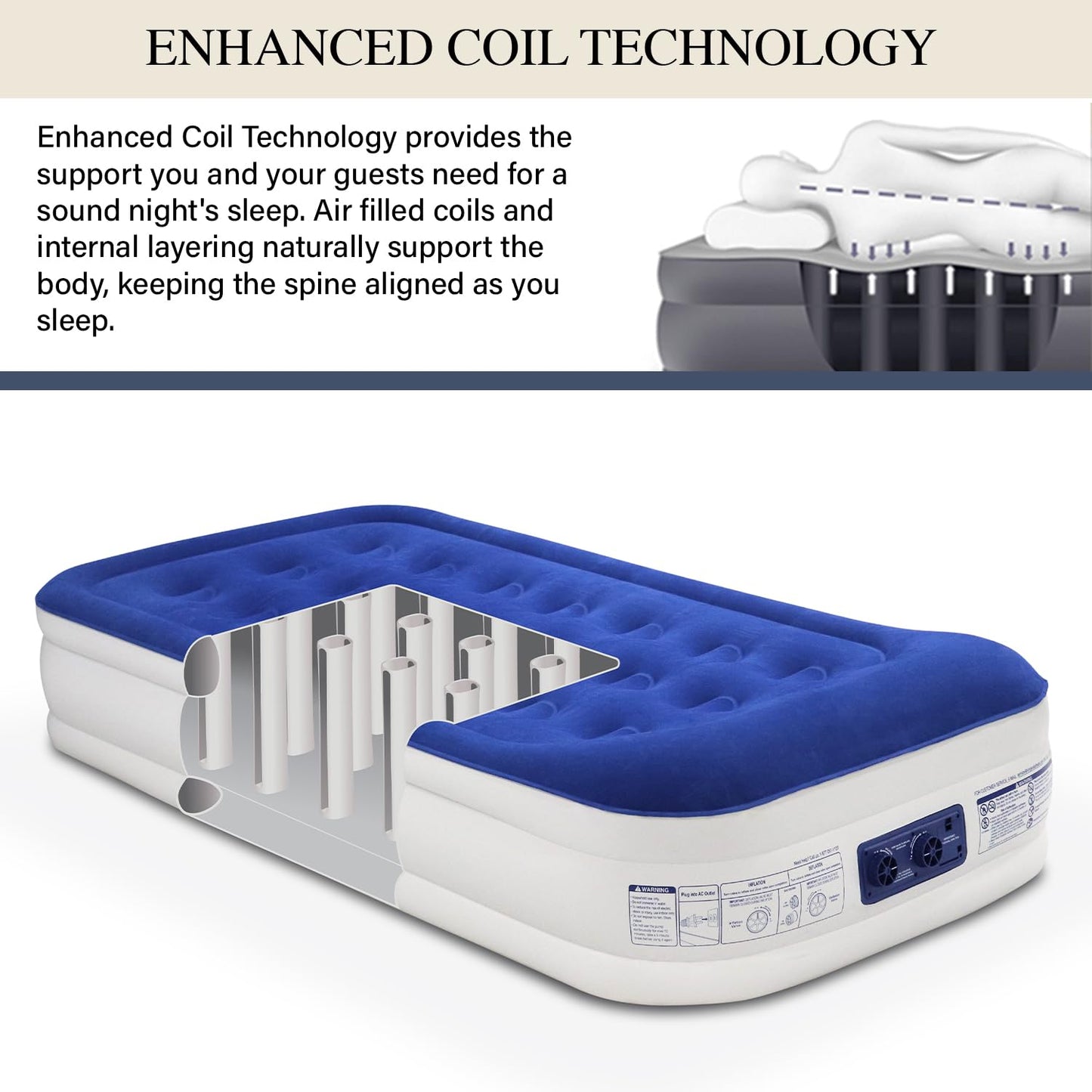 King Koil Luxury Air Mattress - Blue