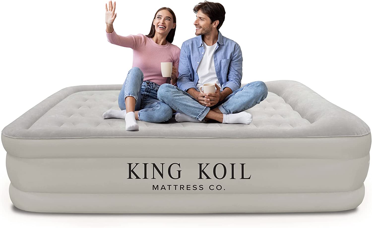 King Koil Luxury California King Air Mattress with selling Built-in Pump((140.00+VALUE))